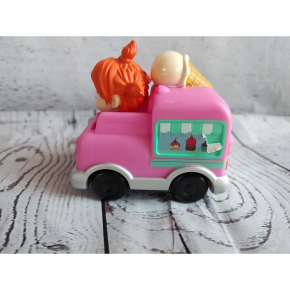 COCOMELON Ice Cream Truck Pink Wheeling Mini Figure Girl Vehicle Toy Truck Q - Picture 7 of 8